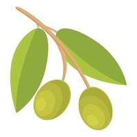 Kochen grüne Oliven Symbol Cartoon-Vektor. Essen Olive vektor