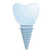 vård tand implantera ikon tecknad serie vektor. oral dental vektor