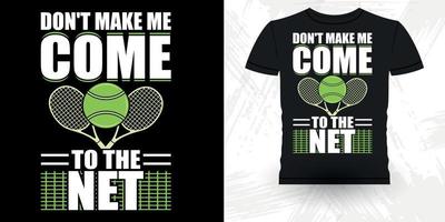 män kvinnor professionell tennis spelare rolig retro årgång tennis t-shirt design vektor