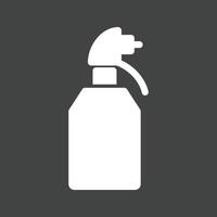spray flaska glyf omvänd ikon vektor