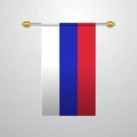 republika srpska hängande flagga vektor