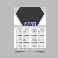 Designvorlage für Wandkalender 2023 vektor