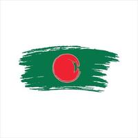 bangladesch vintage nationalflagge. vektor