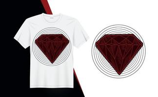 diamant - t-shirt design citat för t-shirt utskrift, Kläder mode, affisch, vägg konst, typografi vektor