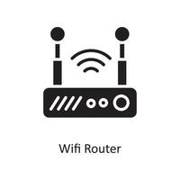 wiFi router vektor fast ikon design illustration. moln datoranvändning symbol på vit bakgrund eps 10 fil