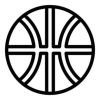 Basketballball-Symbol, Umrissstil vektor