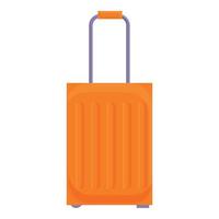 resa bagage ikon, tecknad serie stil vektor