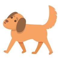 Verspieltes Hundebaby-Symbol im Cartoon-Stil vektor