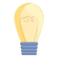 Glödlampa avfall ikon, tecknad serie stil vektor