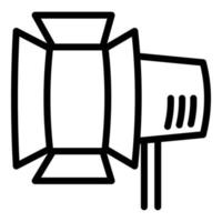 Film-Spotlight-Symbol, Umrissstil vektor