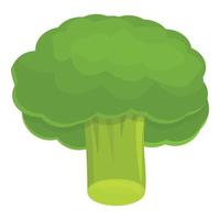 Salat-Brokkoli-Symbol, Cartoon-Stil vektor