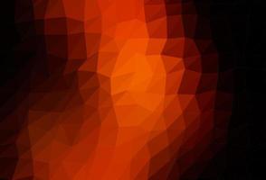 dunkelgelb, orange Vektor abstrakte polygonale Abdeckung.