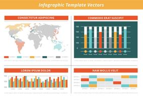 Gratis Flat Infographic vektorelement vektor