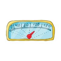 Tachometer-Symbol, Cartoon-Stil vektor