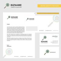 Suche Haus Business Briefkopf Umschlag und Visitenkarte Design-Vektor-Vorlage vektor