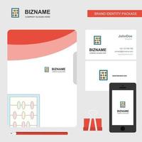 abacus business logo file cover visitenkarte und mobile app design vektorillustration vektor