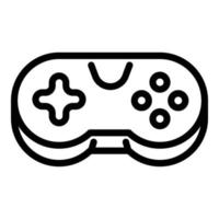 Joystick-Spielsymbol, Umrissstil vektor