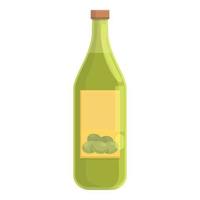 mediterranes Olivenöl Symbol Cartoon Vektor. Essen jungfräulich vektor
