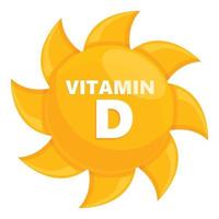 Sommer-Vitamin-Symbol, Cartoon-Stil vektor