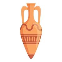 Amphora-Topf-Symbol, Cartoon-Stil vektor