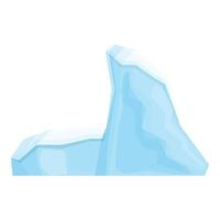 Wasser Gletscher Symbol Cartoon Vektor. arktisches Eis vektor