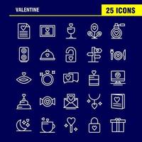 Valentinszeilen-Icon-Pack für Designer und Entwickler Ikonen der Datei Liebesromantik-Valentinsbild Liebesromantik-Valentinsgrußvektor vektor