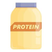 Protein-Glas-Symbol Cartoon-Vektor. Essen Stevia vektor