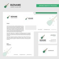 Besen-Business-Briefkopf-Umschlag und Visitenkarten-Design-Vektor-Vorlage vektor