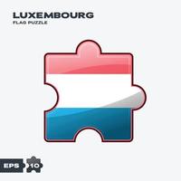 luxemburg flagga pussel vektor