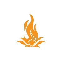 Feuer-Symbol-Logo-Vektor-Design vektor
