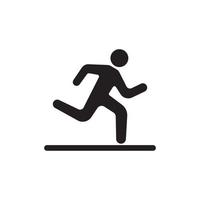 löpning ikon. vektor illustration symbol
