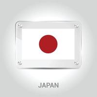 Designvektor der japanischen Flagge vektor