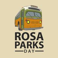 Rosa Parks Day feiern. Vektorillustrationen vektor