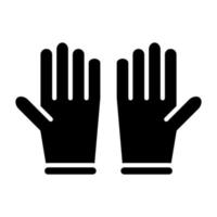 Handschuhe Symbolstil vektor
