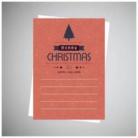 jul hälsningar kort med kreativ design och typografi vektor