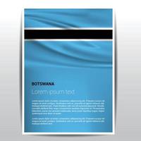 botswana flagga design vektor