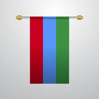 dagestan hängende flagge vektor