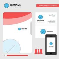 tick business logo file cover visitenkarte und mobile app design vektorillustration vektor