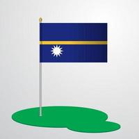 Nauru-Fahnenmast vektor