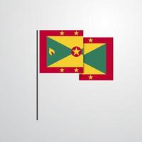 grenada vinka flagga design vektor