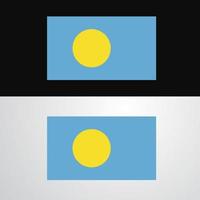 Palau-Flaggen-Banner-Design vektor