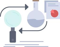 analys företag utveckla utveckling marknadsföra platt Färg ikon vektor