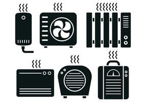 Heizung Icon Vector Set