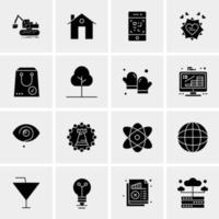 16 universelle Business-Icons Vektor kreative Icon-Illustration zur Verwendung in Web- und Mobilprojekten