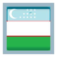 usbekistan emblem symbol cartoon vektor. Flaggenkarte vektor