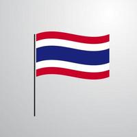 thailand vinka flagga vektor