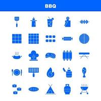 bbq Solid Glyph Icon Pack für Designer und Entwickler Ikonen von Barbecue BBQ Essen Wurst Glas trinken bbq Zitrone Vektor