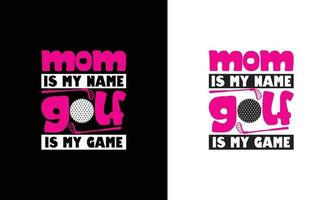 Golf-Zitat-T-Shirt-Design, Typografie vektor