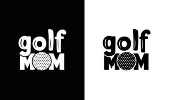 Golf-Zitat-T-Shirt-Design, Typografie vektor