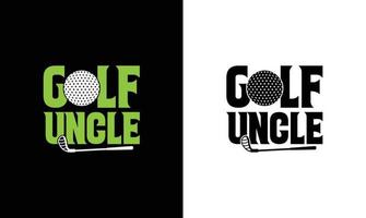 Golf-Zitat-T-Shirt-Design, Typografie vektor